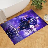Cristiano Ronaldo dizaino kilimas miegamiesiems, svetainėms, koridoriams, valgomiesiems. Neslystantis kilimas. Biurų dekoravimas. Dvasinė dovana 40cmx60cm