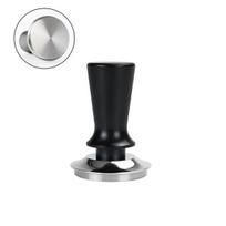 Profesionalus Espresso Tamperis - 57.5mm - Nuolatinis 30 svarų slėgis - Juoda plokščia pagrindas, 57mm