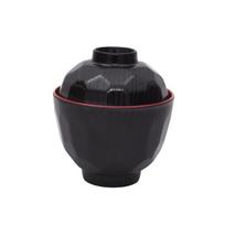 With Lid Miso Soup Bowl Soup Container Double Color Japanese Rice Bowl Japanese Bowl Dining Accessories A452