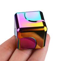 Metal Cube Spinner Fidget Toy Fingertips 3D Puzzle Gyro Gear Sensory Anti Stress Relief Educational Games For  Adults