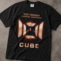 Cube Movie Poster T-Shirt Retro Horror Film Graphic Tee Summer Unisex Loose and Breathable Cotton T-shirt Top L brown