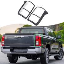 For Mitsubishi L200 Triton 2024-2026 ABS Car Forward Rear Headlight Taillight Frame Cover Decorative Car Accessories Rear Matt Black