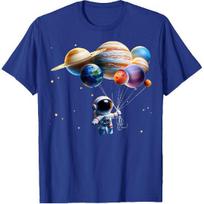 Funny Astronaut Planets Gift Men Women Kids Astronomy Space T-Shirt XXL karališkos mėlynos spalvos