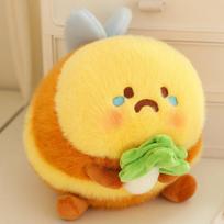 Lovable Thegreenparty Bee Plush Keychain Soft And Squishy Stuffed Animal Ornament For Bags And Keys Celery Cabbage 20cm yellow