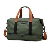 Waterproof Travel Duffel Bag Sport Gym Bag Large Capacity Luggage Bags Multi-pocket Handbags MIT žalia