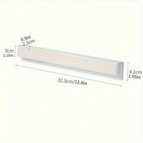 Wall Mounted Toothbrush and Toothpaste Holder - Durable Sticky Plastic Organizer for Bathroom Toothbrush Holder white