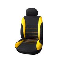 2/4/9/13PCS/14PCS Prabangūs universalūs pilnai komplektuojami automobilio sėdynių užvalkalai Auto sėdynės apdaila Galinės priekinės automatinės sėdynės užvalkalas Automobilio pagalvėlės apsaugos dėklo užvalkalas 2PCS juoda/geltona