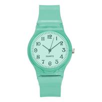 UTHAI CQ25 kids watch children quartz watches wristwatch jelly for girl a boy clocks sport baby student Transparent plastic white