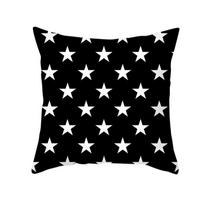 Šiaurietiško stiliaus pagalvės užvalkalas Juodi ir balti raidės Persiko spalvos aksominis pagalvės užvalkalas Sofos pagalvės užvalkalas 45 * 45Cm (without pillow core)