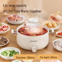 Multifunctional Electric Shabu-Shabu and Grill Pot for Dorms Soup Pot