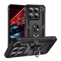 For Xiaomi 15/14 Phone Case Ring Holder 2-in-1 for Redmi Phone Case Anti Drop Magnetic Suction Phone Case Poco X4 Pro 5G gray