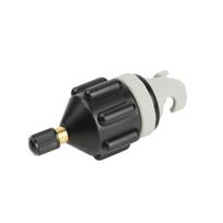 Double Inlet Valve Adapter SUP Paddle Board Inflatable Pump Adapter Kayak Rowing Boat Air Compressor Converter Air Valve Adaptor black