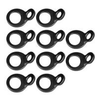10Pcs Black O Rings Anchors Hooks Stainless Steel Design Hardware For Motorcycle Trailer And Truck Tie Downs 1 black