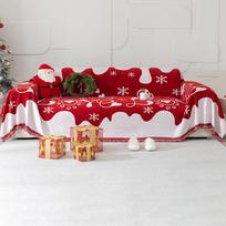 Red Wedding Sofa Cover Towel Full Covered Blanket Universal for All Seasons Durable Soft Fabric 180*130cm raudona