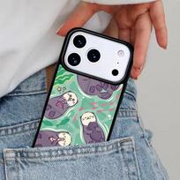 Animal otter Phone Case for iPhone 16e 15 14 13 12 17 Pro Max Plus Air 17pro Cover Coque iPhone 12 black