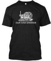 Olin Gas Engine Hit Miss Farm - Engines T shirt Made in the USA Size S to 5XL 3XL gray