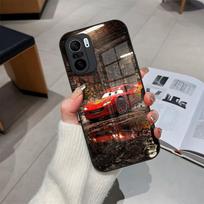 Cars Lightning McQueen Phone Case Glass For Xiaomi 15 14 12 Lite 13 Pro 11t Lite POCO M5 X6 M6 X5 X3 NFC F5 F6 Pro Cover POCO X5 Pro5G gray