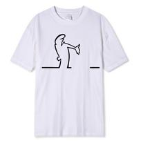 Great Space Coaster TShirts La Linea TV Series Print Streetwear Unisex Street Fashion Pure Cotton T Shirt Funny Tees Tops 80566 4XL white