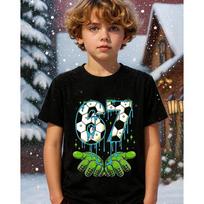 2026 New Kids Boys' Teal A Brain Rot 67 Six Seven Funny Gamer Meme for Parent-Child Summer T-Shirt 6-7 Funny Y2k Tee Tops 110 black