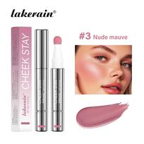 Lakerain Liquid Blush Pen: Easy-Apply Sponge Brush for Vibrant, Even Skin Tone beige