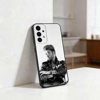 George Michael phone Case For Samsung S25,24,21,22,23,30,Ultra,20,Plus,Fe,Lite,Note Soft Black Cover Samsung S25ULTRA gray