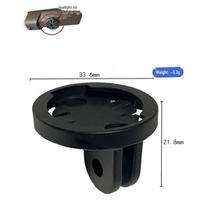 Fits BROMPTON folding bike fork; compatible with GoPro and Cat's Eye light mount extension bracket. black