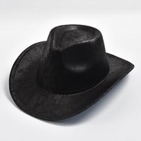 New Western Cowboy Hat Faux Leather Vintage Gentleman Jazz Hats for Men Women Panama Cowgirl Hat Sombrero Hombre One Size juoda