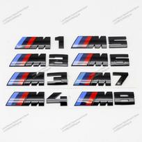 Gloss Black M Emblem Car Trunk Badge Sticker Letter Logo For BMW M1 M2 M3 M4 M5 M6 M7 M8 1 2 3 4 5 6 7 8 Series X3 Accessories CVB2 M7 gray