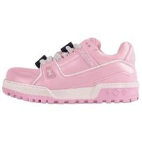 LOUIS VUITTON Trainer Maxi LOVE Component Logo Low top Skateboard Shoes Men's Pink 1AD5OO 40.5 pink