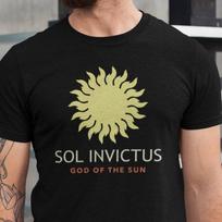 Sol Invictus - God of the Sun - Ancient Roman God Sun T-Shirt L beige