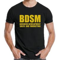 BDSM Cotton T-shirt for Men Streetwear Short Sleeve with Sales Print and S white
