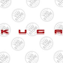 Ford KUGA raidžių lipdukai Automobilio 3D metalinės raidės Logotipo ženklelis Lipdukai Automobilio Auto BYTI6 Galinės bagažinės raidžių emblema Stiliaus lipdukai