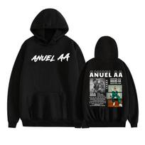 Reperis Anuel AA Real Hasta La Muerte 2026 Grafinis Džemperis Vyrams Moterims Mada Hip Hop Harajuku Megztinis Ilgomis Rankovėmis Palaidinė Viršutiniai Drabužiai XXXL gray