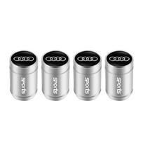4Pcs Car Emblem Wheel Tire Valve Caps Covers Car Accessories For Audi Quattro A1 A2 A3 A4 A5 A6 A7 A8 Q1 Q2 Q3 Q4 Q5 Q6 Q7 Q8 TT