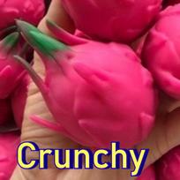 Handmade Crunchy Squishy Durian And Dragon Fruit Stress Ball Squeeze Toy, Squishy Fidget Ball, Asmr Sensory Stress Relief Toy