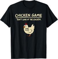 Chicken Game Dont Look at the Chicken Funny Unisex T-Shirt 140 beige
