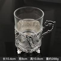 Modern Minimalist Whiskey Glass Tumbler Spirits Cocktails Liquor Clear Crystal 101-200ml Gold/ Rim Design Silver Q18149 gray