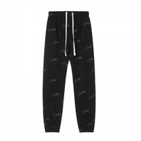 Corteiz Streetwear Raišteliu reguliuojamos sportinės kelnės Vyrams Moterims Laisvo kirpimo Medvilnės ir nailono mišinys Laisvalaikio tiesios kojos kelnės Small black