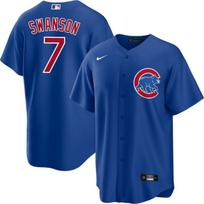 Chicago Cubs MLB Embroidered Baseball Jersey Unisex Fan Apparel Team Sportswear 7 Navy Blue - S