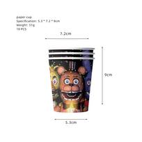 FNAF Five Nights Freddyed Birthday Party Decorations Balloons Plate Banner Tableware Set for Baby Shower Party Favors Kids Gifts Other