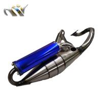 Exhaust System Muffler Pipe Scooter Moped For Yamaha JOG 3KJ 3YK 3YJ ZR Moped Jog 50cc 2-Stroke 50-90cc No-logo blue