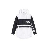 New Balance Windproof Breathable Abrasion Resistant Windbreaker Jacket Unisex Black White (Unisex) Windbreaker Jackets NA91W012 BK S white