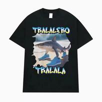 Tralalero Tralala Funny Shark Meme T-shirt Gifts Men Women's Fashion Gothic Vintage T-shirts Male Casual Humor T Shirt S gray