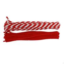 Christmas Tube Cleaners Chenille Stem Fuzzy Sticks Multipurpose for DIY Bow Wreath Tree gray
