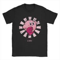 Kirbys Retro Japoniški Marškinėliai Vyrams Moterims Nostalgija Vaikystė ACT Žaidimas Nuostabūs Grynos Medvilnės Marškinėliai Apvalia Kaklo Marškinėliai Drabužiai 120 pink
