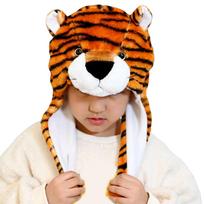 Kids Animal Hats Bomber Hat Trapper Hat Drama Props For Kids Animal Earflap Hat white