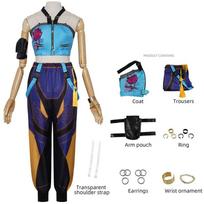 Kpop Demonų Medžiotojai Rumi Zoey Mira Cosplay Huntrix Kostiumas Mergaitėms Drabužiai Grupės Idolas Vaidmenų žaidimas Helovino Karnavalo Kostiumas 110cm