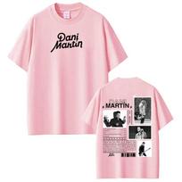 Raperio Dani Martino Albumo Turo 2026 Marškinėliai Vyrams Moterims Hiphop Marškinėliai Medvilniniai Madingi Trumpomis Rankovėmis Marškinėliai Streetwear M pink