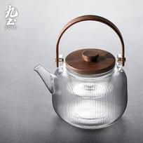 Borosilicate Glass Teapot Travel Wedding Japanese Art Kettle Teapot with Infuser Beauty Health Samovar Tetras Drinkware gray