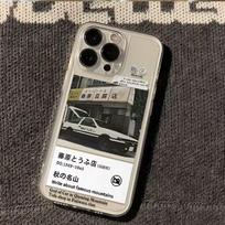 Japan Classic Comic Initial D Phone Case  For Samsung S26 S25 S24 Ultra S23 S22 S21 S20 S23FE S21FE  Dustproof  Soft Cover Samsung S25 gray